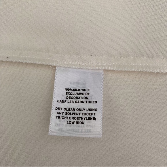 Lafayette 148 Silk Cold Shoulder Kaila Blouse - Picture 8 of 9